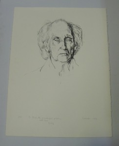 Portrait of Lloyd Rees 1984.